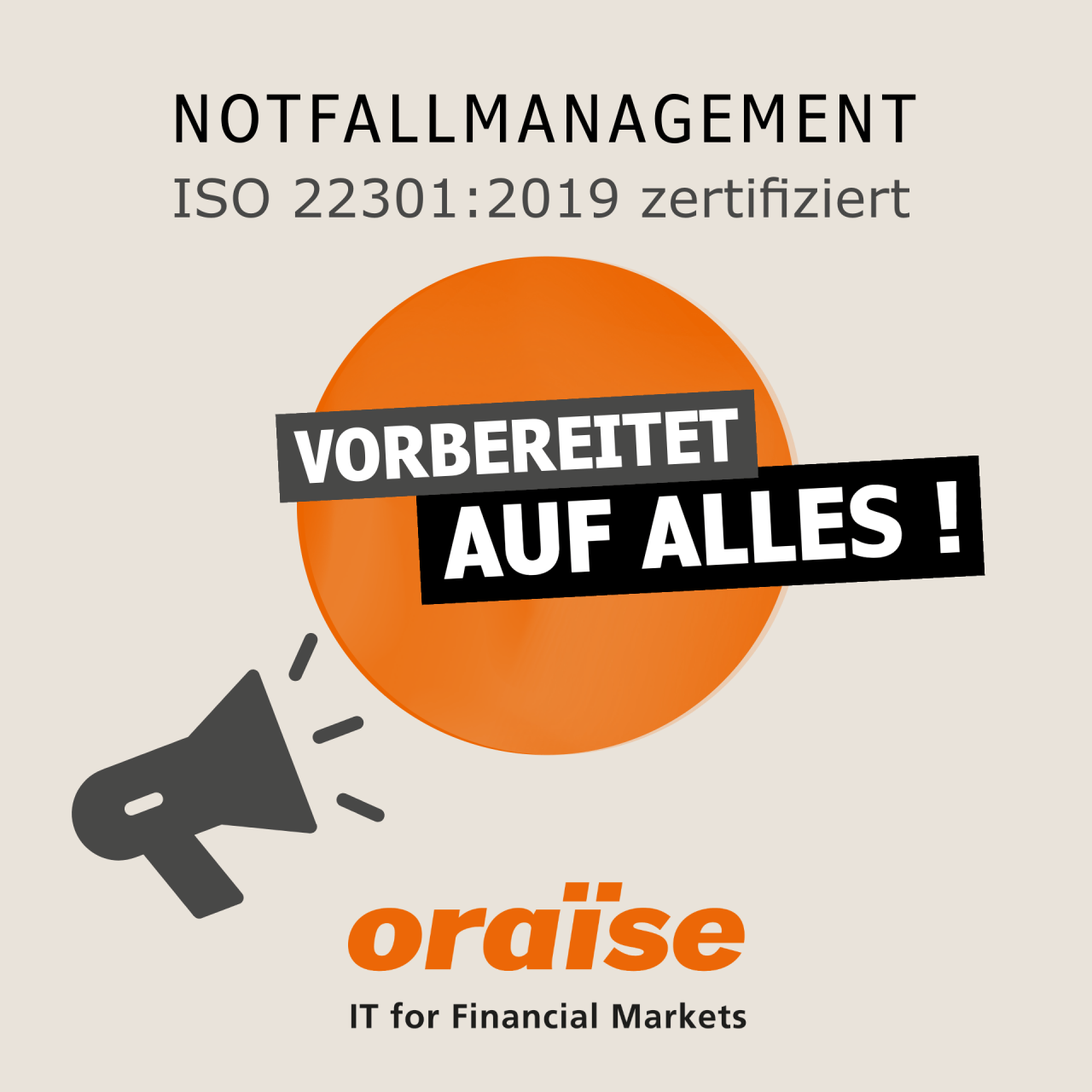 Wir haben unser ISO 22301:2019 Überwachungsaudit für die ISO-Zertifizierung erfolgreich abgeschlossen und unserem Management System wurde ein hoher Reifegrad bescheinigt. Diese Zertifizierung unterstreicht unser kontinuierliches Engagement für höchste Standards im Bereich Business Continuity Management (BCMS). 